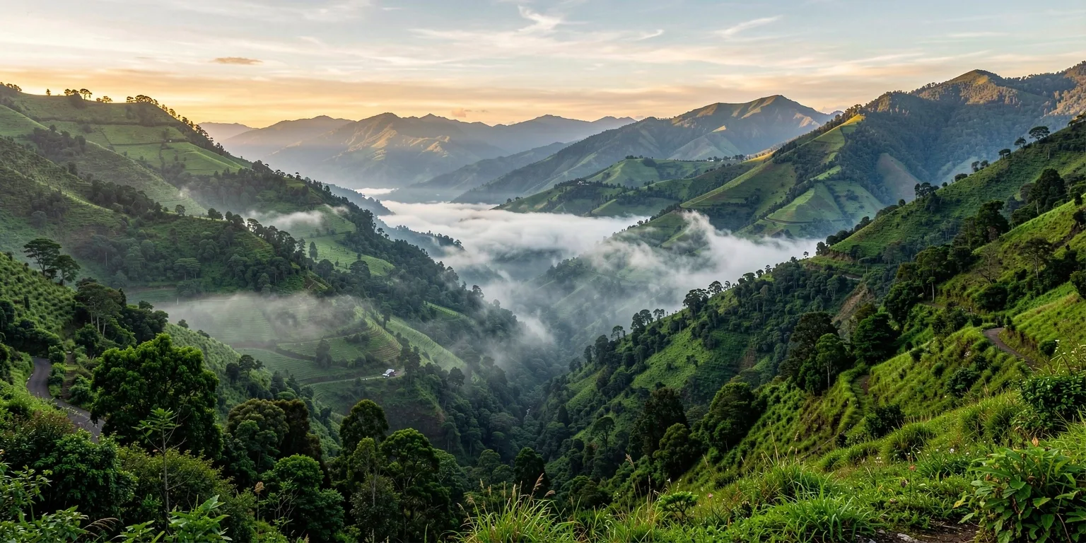 Paisaje de las montañas colombianas